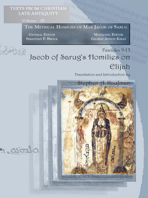 cover image of Jacob of Sarug's Homilies on Elijah